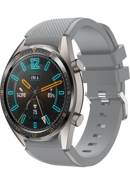 Huawei Watch Gt3 Pro ile Uyumlu 46 mm Classic Frontier Kayış Kordon Gri