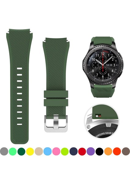 Huawei Watch Gt3 Pro ile Uyumlu 46 mm Classic Frontier Kayış Kordon Turuncu modelleri
