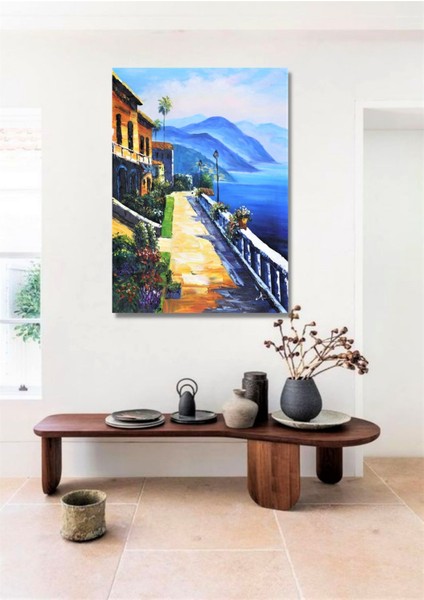 Yağlı Boya Tablo El Yapımı Home In Joy 65 x 84 Cm