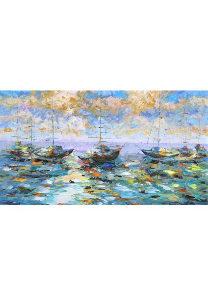 Yağlı Boya Tablo El Yapımı Home In Joy 114 x 70 Cm fiyatları