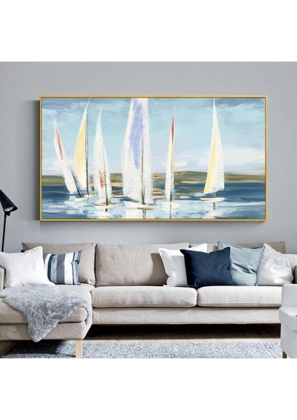 Yağlı Boya Tablo El Yapımı Home In Joy 105 x 70 Cm