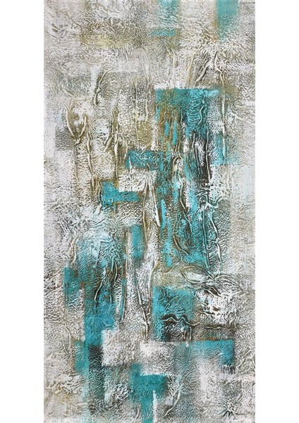 Yağlı Boya Tablo El Yapımı Home In Joy 75 x 133 Cm