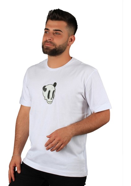 Mnt 2307-1 Kuru Kafa Baskılı Erkek T-Shirt modelleri