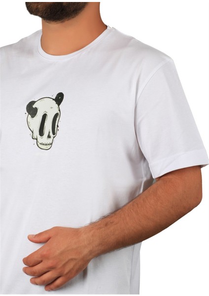 Mnt 2307-1 Kuru Kafa Baskılı Erkek T-Shirt fırsatları