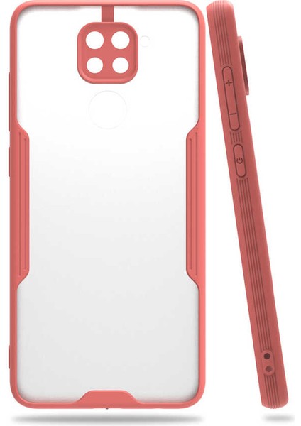 Xiaomi Redmi Note 9s Tam Korumalı Renkli Kenarlı Parfe Kılıf Ekran Koruyucu