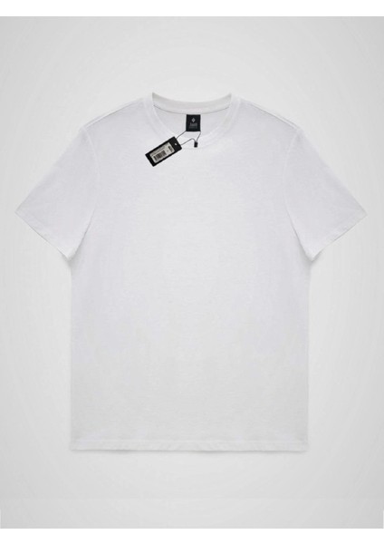 O Yaka Tişört Regular Fıt %100 Pamuk Compack Penye