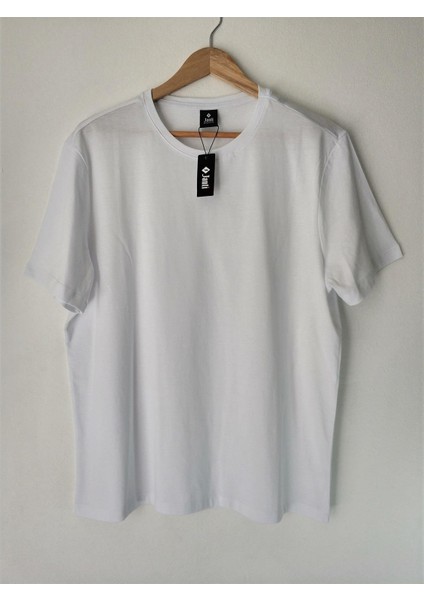 O Yaka Tişört Regular Fıt %100 Pamuk Compack Penye fırsatları