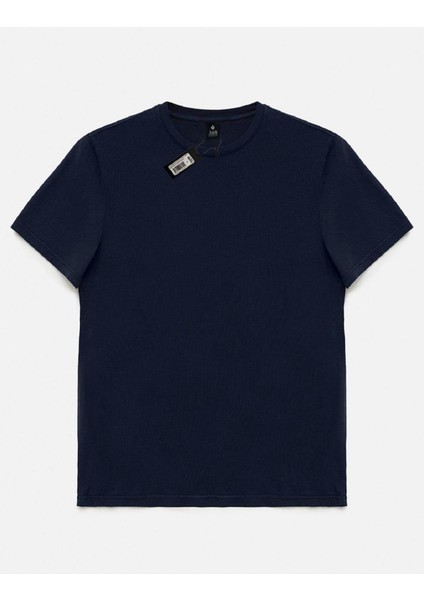 O Yaka Tişört Regular Fıt %100 Pamuk Compack Penye