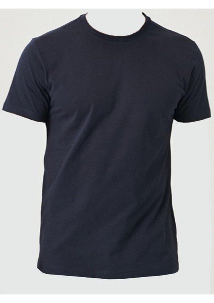 O Yaka Tişört Regular Fıt %100 Pamuk Compack Penye fırsatları