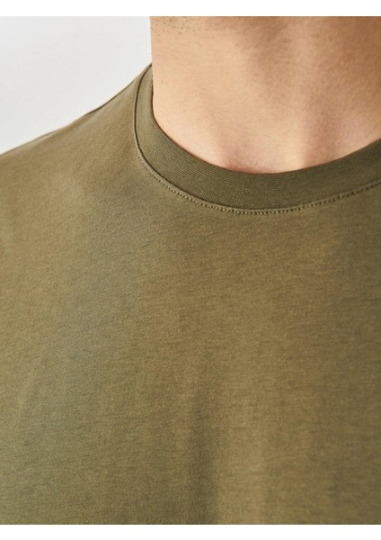 O Yaka Tişört Regular Fıt %100 Pamuk Compack Penye fiyatları