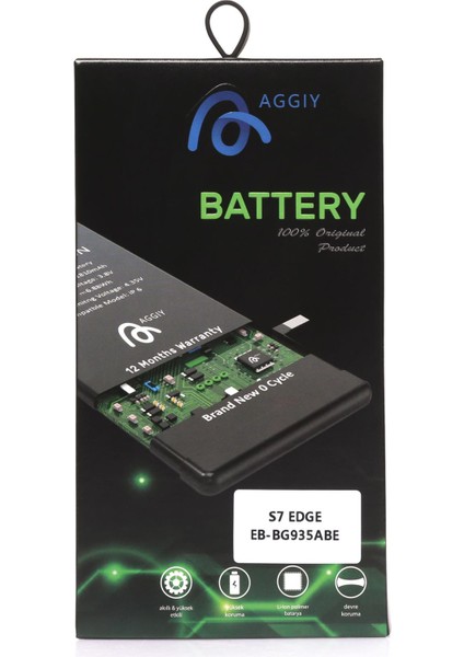 EB-BG935ABE Samsung Galaxy S 7 Edge Güçlendirilmiş Batarya 3600 Mah