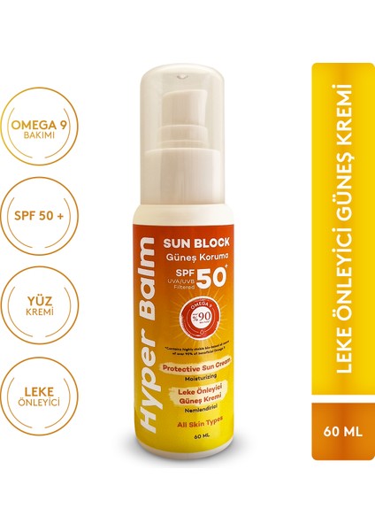 Sun Block – Leke Karşıtı Güneş Kremi Spf 50+