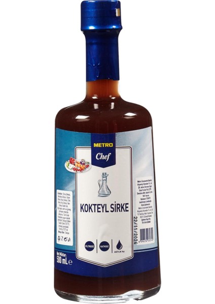 Kokteyl Sirke 500 ml Cocktail Vinegar