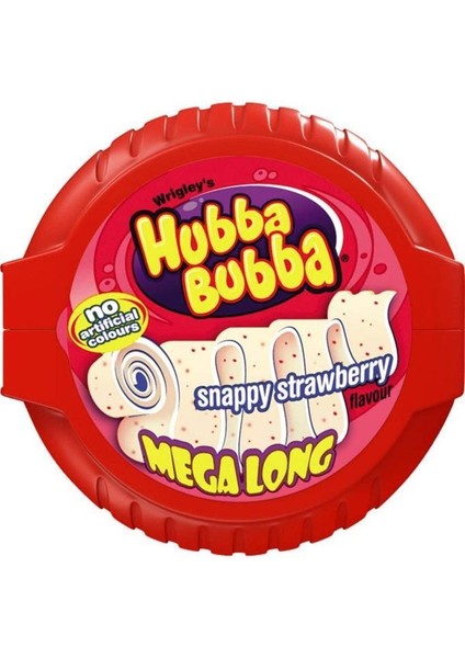 Hubba Bubba Snappy Strawberry Mega Long Sakız 56 gr