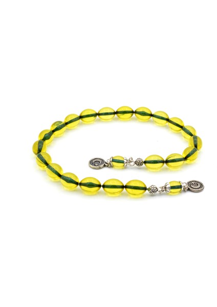 Arpa Kesim Hareli Turuncu Toz Kehribar Zaza Tesbih Iri Boy fiyatları