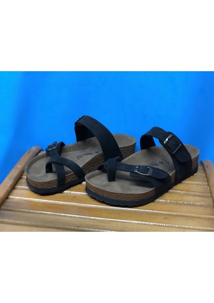 Baş Parmak Geçmeli Tam Ortopedik Birkenstock Model Bay Bayan Parmakarası Terlik