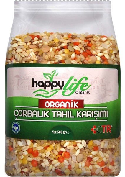 Happy Life Organik Çorbalık Tahıl Karışım 500 gr