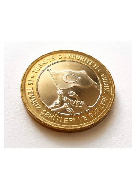 15 Temmuz Şehitleri ve Gazileri Anısına 2016 Yılı 1 Tl Bimetal Çil