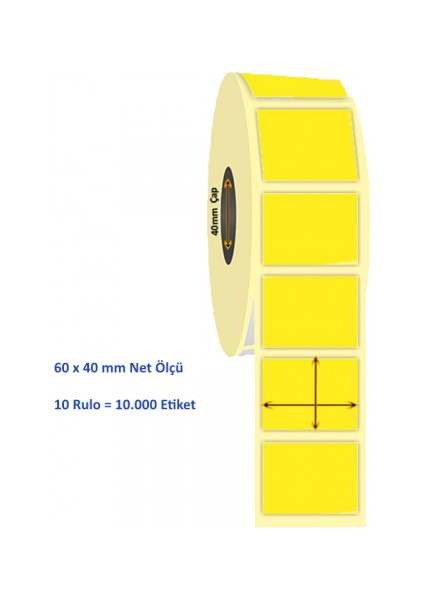 Sarı İlaç Tarif Etiketi Eczane etiketi