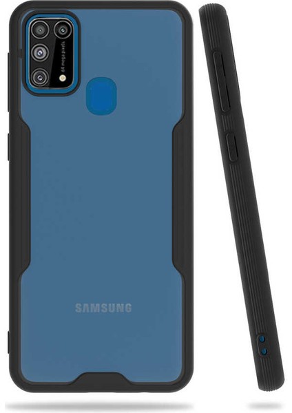 Samsung Galaxy M31 Tam Korumalı Renkli Kenarlı Parfe Kılıf Ekran Koruyucu