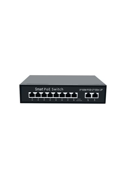 ODS-8P2U 8 Port 10/100MB 2 UPLINK10/100MB Poe Switch 96W