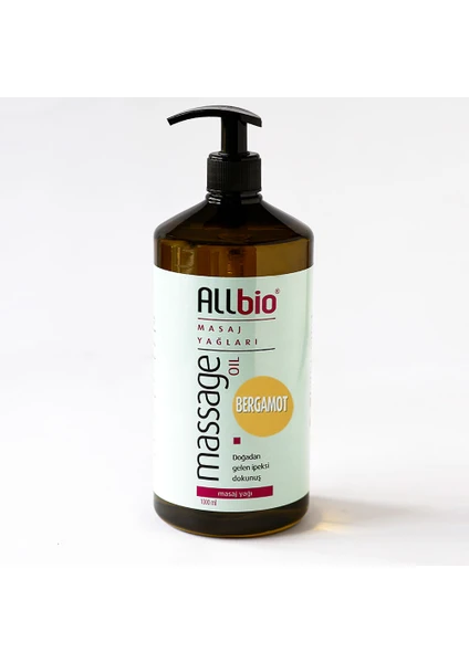 Allbio Masaj Yağı Bergamot 1 lt