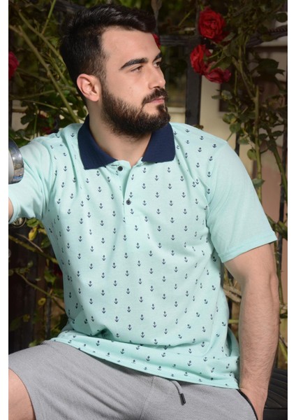Erkek Turkuaz Normal Kesim Çapa Model Polo Yaka 21EPLYCAPA indirimleri