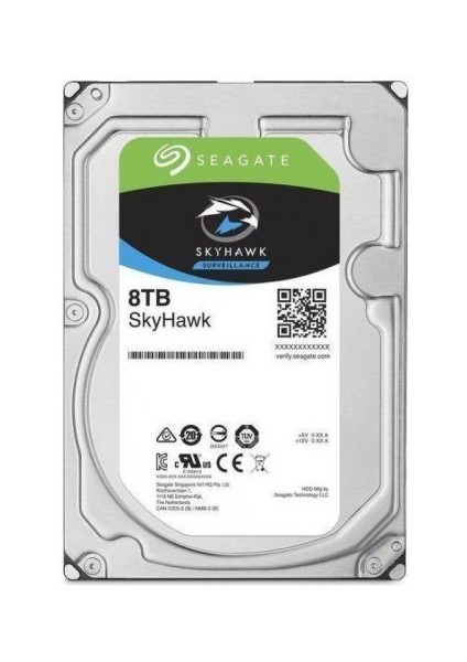 Skyhawk 3.5" 8tb 256MB ST8000Vx004 7200RPM Güvenlik HDD