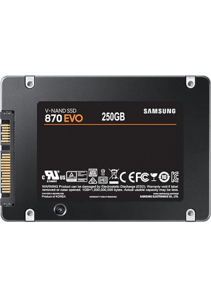 MZ-77E250BW 870 Evo 250GB 560/530 25" Sata SSD