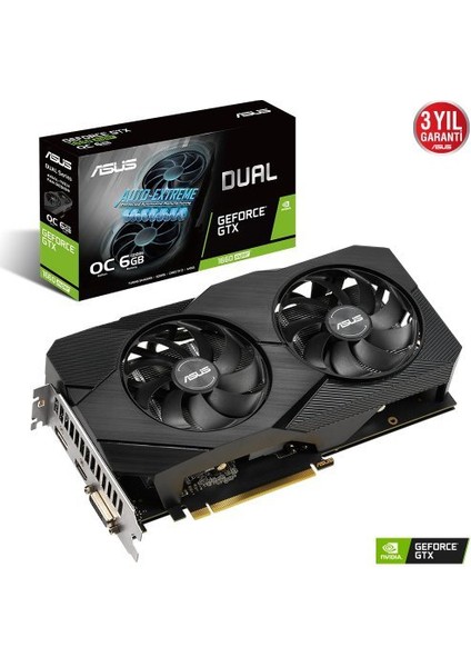 DUAL-GTX1660S-O6G-EVO 6gb GDDR6 192BIT (1xdvı 1xhdmı 1xdp) Ekran Karti