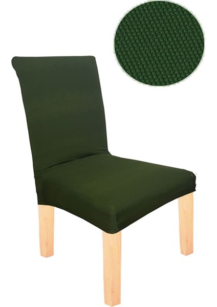 Elgeyar balpeteği Likra Kumaşlı Sandalye Örtüsü Lastikli Sandalye Kılıfı 1 Adet (Yeşil)