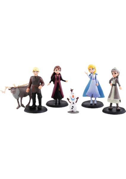 6pcs Frozen Model Oyuncak Pasta Süsleme Süsleme (Yurt Dışından)