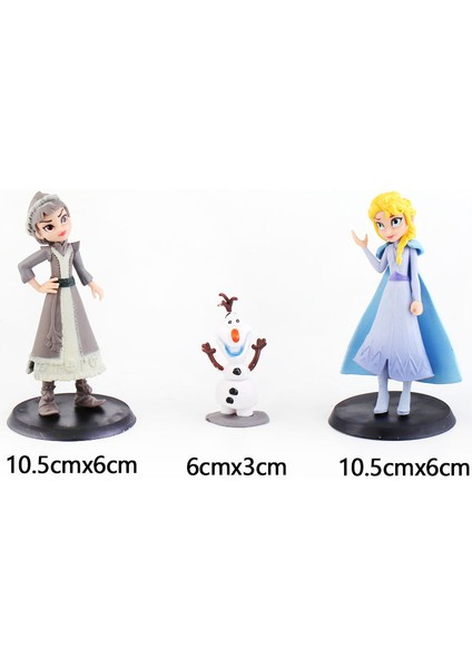 6pcs Frozen Model Oyuncak Pasta Süsleme Süsleme (Yurt Dışından)