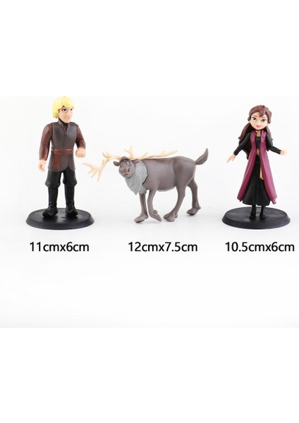 6pcs Frozen Model Oyuncak Pasta Süsleme Süsleme (Yurt Dışından)
