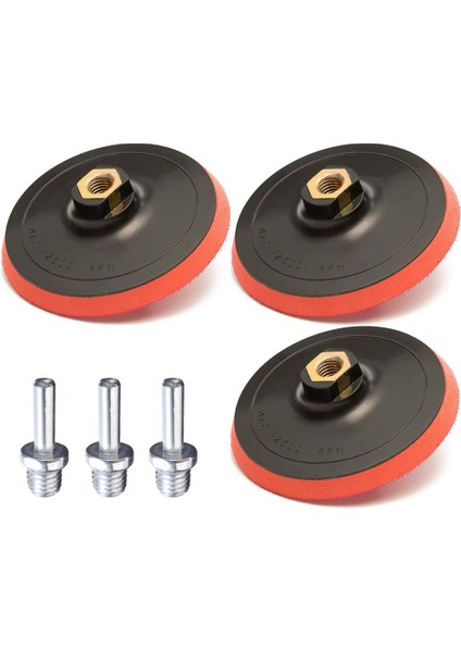 Rodex Avuç Içi Taşlama Cırt Zımpara Tabanı + Pim Seti 115MM ( 6 Parça ) RZP115