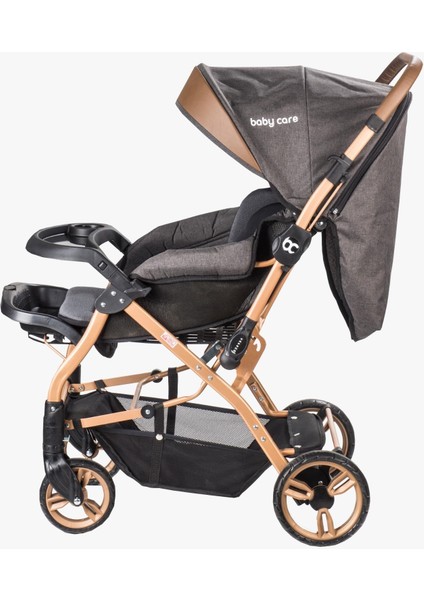 Baby Care 65 Capron Çift Yönlü Bebek Arabası Kahve