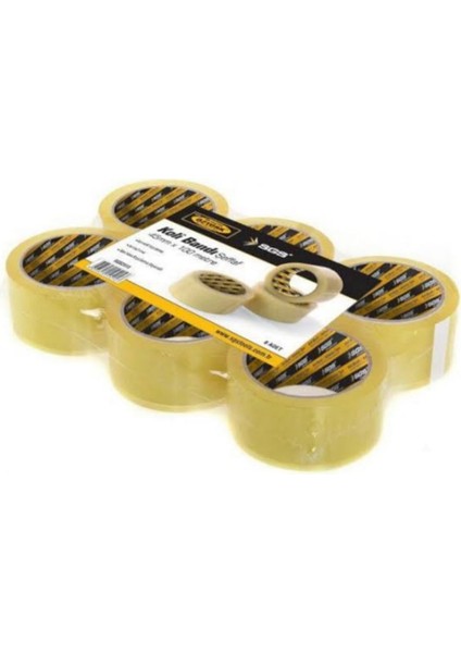 Koli Bandı Şeffaf 40 Mt 6 Adet