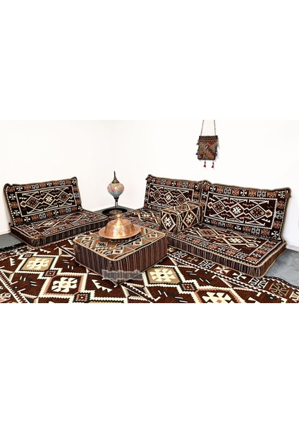 Anadolu Şark Köşesi Ikili Sedir Takımı Kahve indirimleri