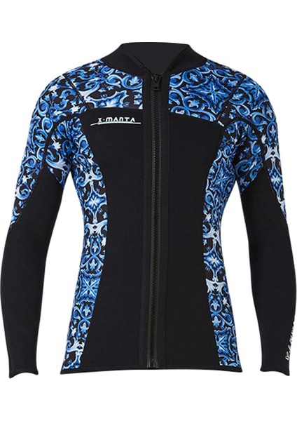 Wetsuit Top 3mm Neopren Yetişkinler Su Sporları Için Soğuk Su Xl Erkekler Mavi(Yurt Dışından)