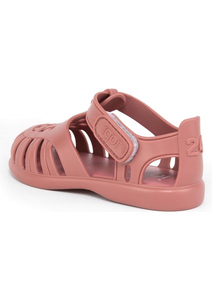 S10271 Tobby Solid Çocuk Gül Kurusu Sandalet modelleri