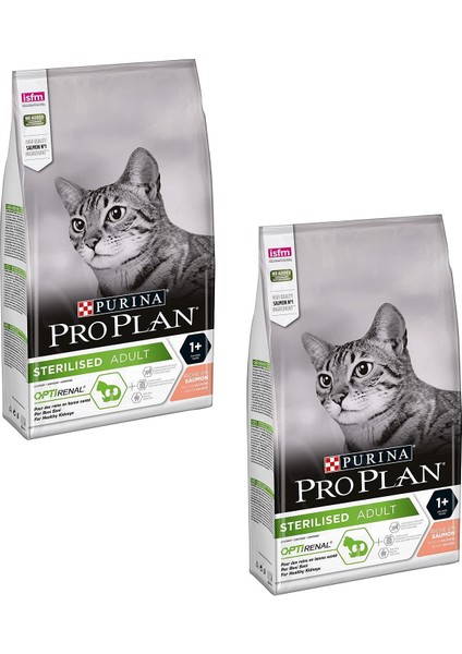 Sterilised Kısırlaştırılmış Somonlu Kedi Maması 3 kg (2 Adet)