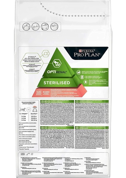 Sterilised Kısırlaştırılmış Somonlu Kedi Maması 3 kg (2 Adet) fiyatları