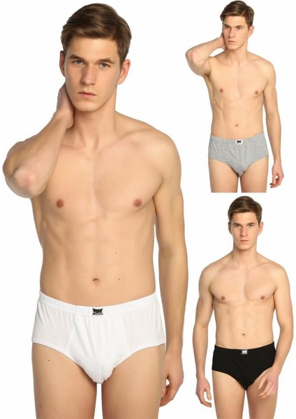3'lü Paket Pamuk Erkek Slip Külot