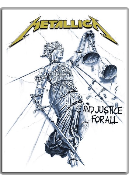Metallica And Justice For All Albüm Arma Sırt Peç Back Patch Yama