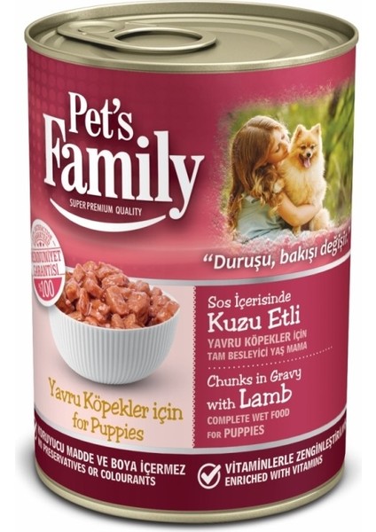 Pets Famıly Yetişkin Kuzu Köpek Konservesi 400 gr