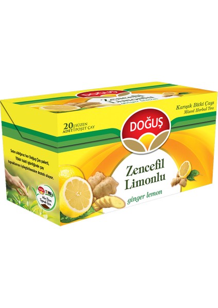 Bardak Poşet Limon, Zencefil 20'li