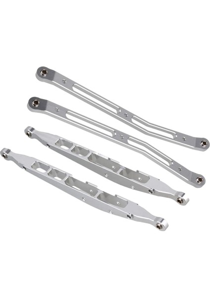 Axial Yeti Için 1/10 Metal Üst ve Alt Şasi Bağlantısı AX90057 AX90068 Gümüş (Yurt Dışından)