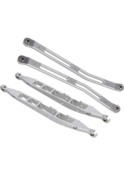 Axial Yeti Için 1/10 Metal Üst ve Alt Şasi Bağlantısı AX90057 AX90068 Gümüş (Yurt Dışından) modelleri