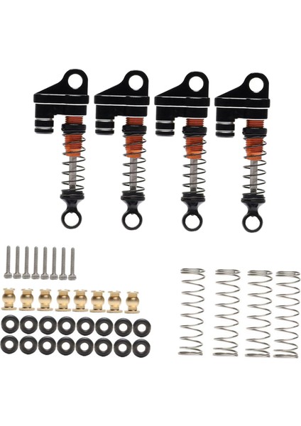 4 Pack Simülasyon Rc Model Buggy Ön Amortisör Eksenel SCX24 90081 Siyah (Yurt Dışından)
