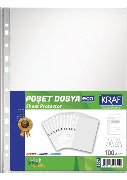 Poşet Dosya A4 Eco 100LÜ 1007